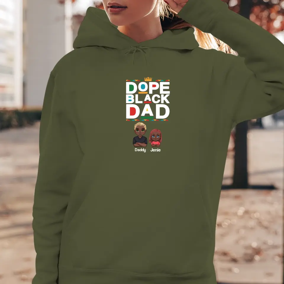 Dope Black Dad - Personalized Gifts For Dad - Unisex T-shirt