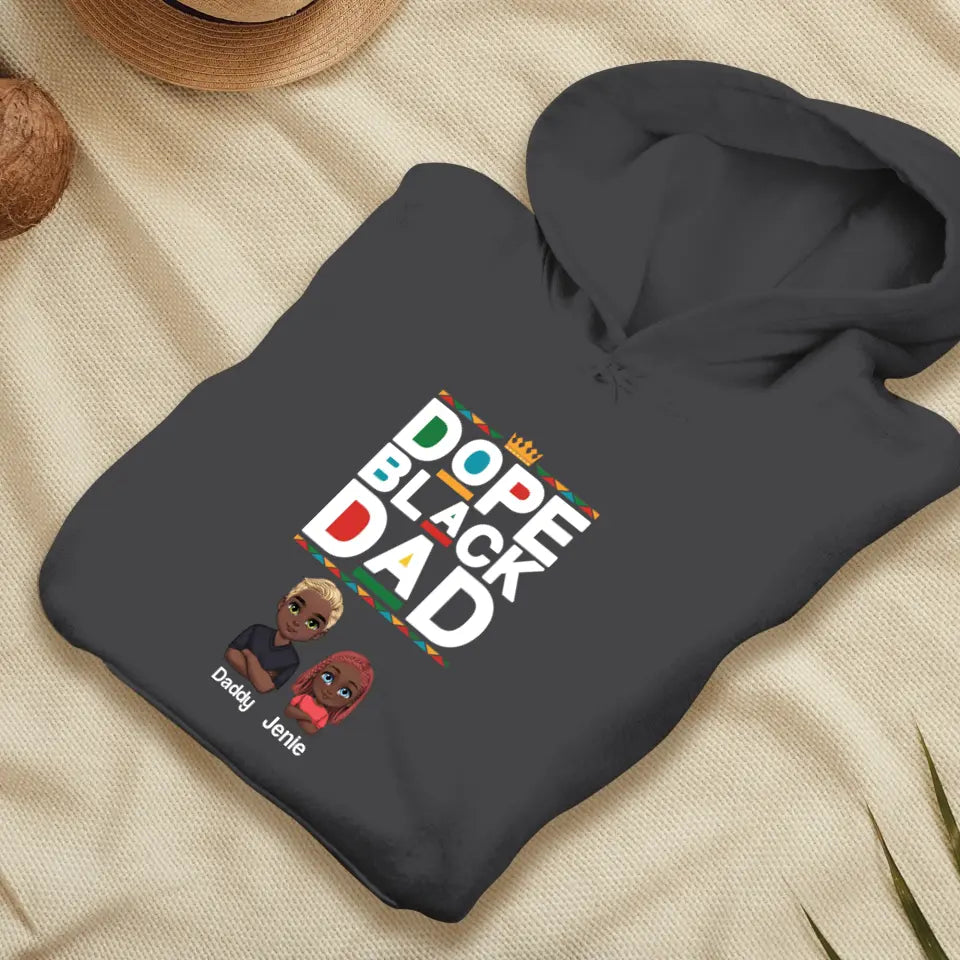 Dope Black Dad - Personalized Gifts For Dad - Unisex Sweater