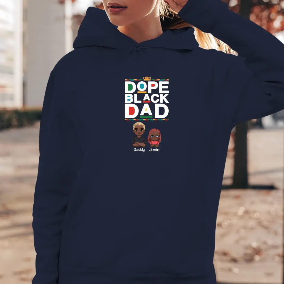 Dope Black Dad - Personalized Gifts For Dad - Unisex Sweater