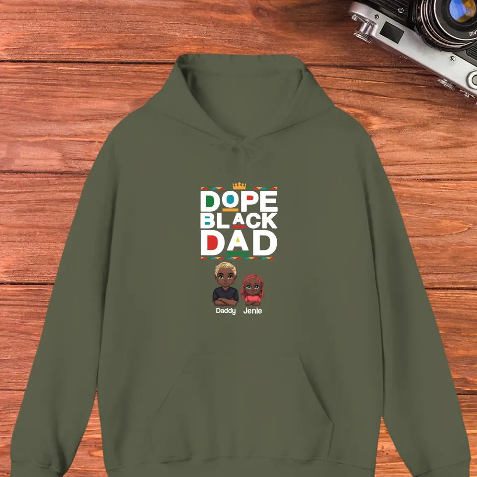 Dope Black Dad - Personalized Gifts For Dad - Unisex Sweater