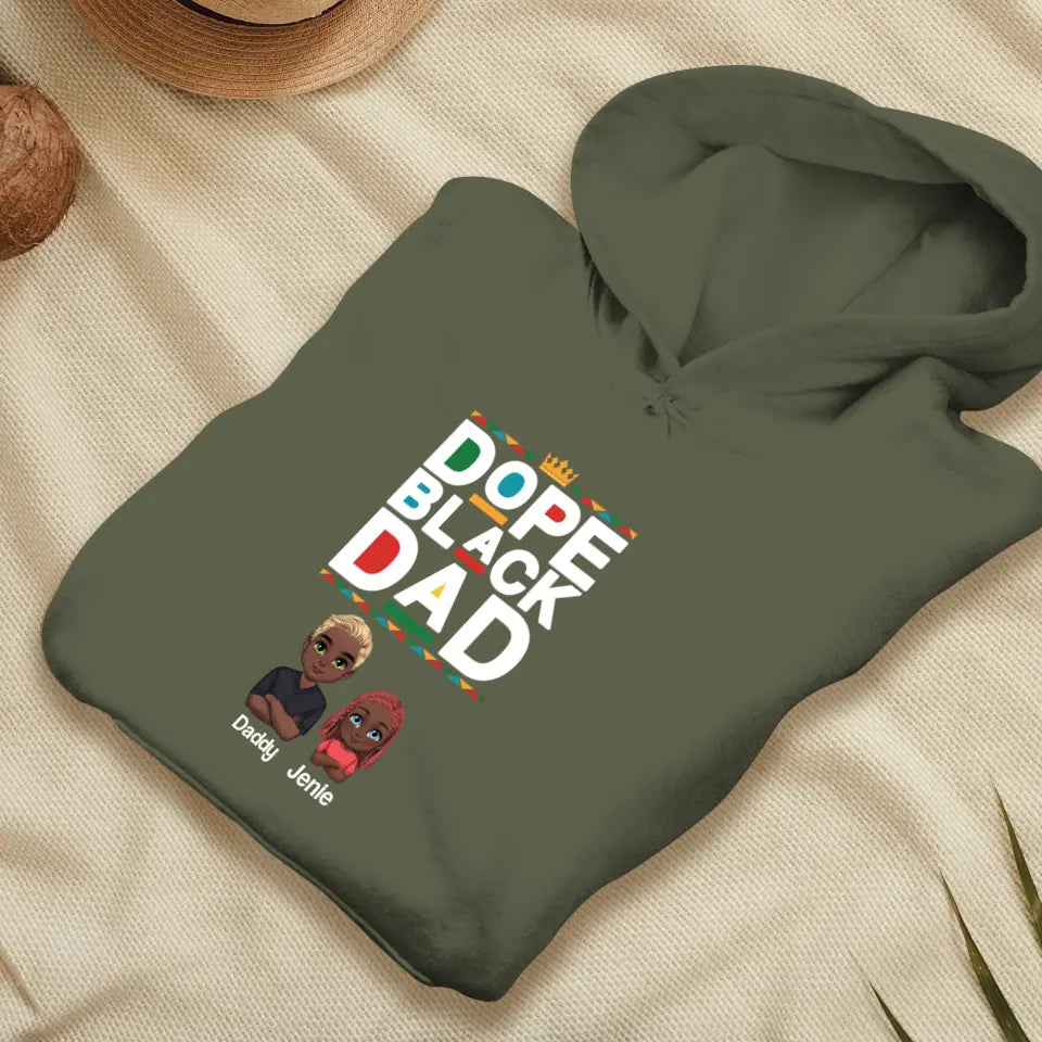 Dope Black Dad - Personalized Gifts For Dad - Unisex Sweater