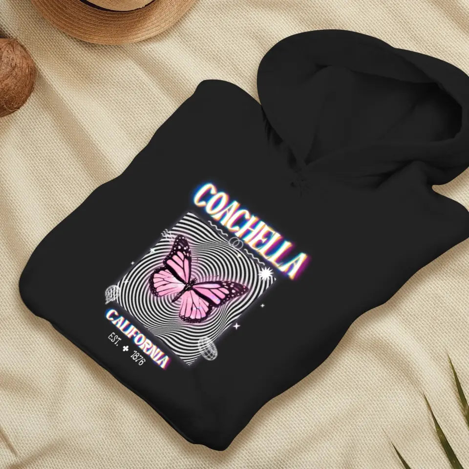 Coachella Butterfly - Personalized Gifts For Her - Unisex Sweater