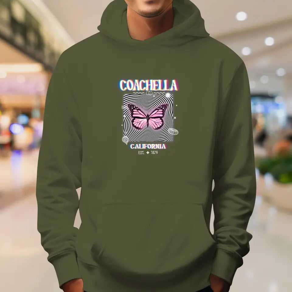 Coachella Butterfly - Personalized Gifts For Her - Unisex Sweater