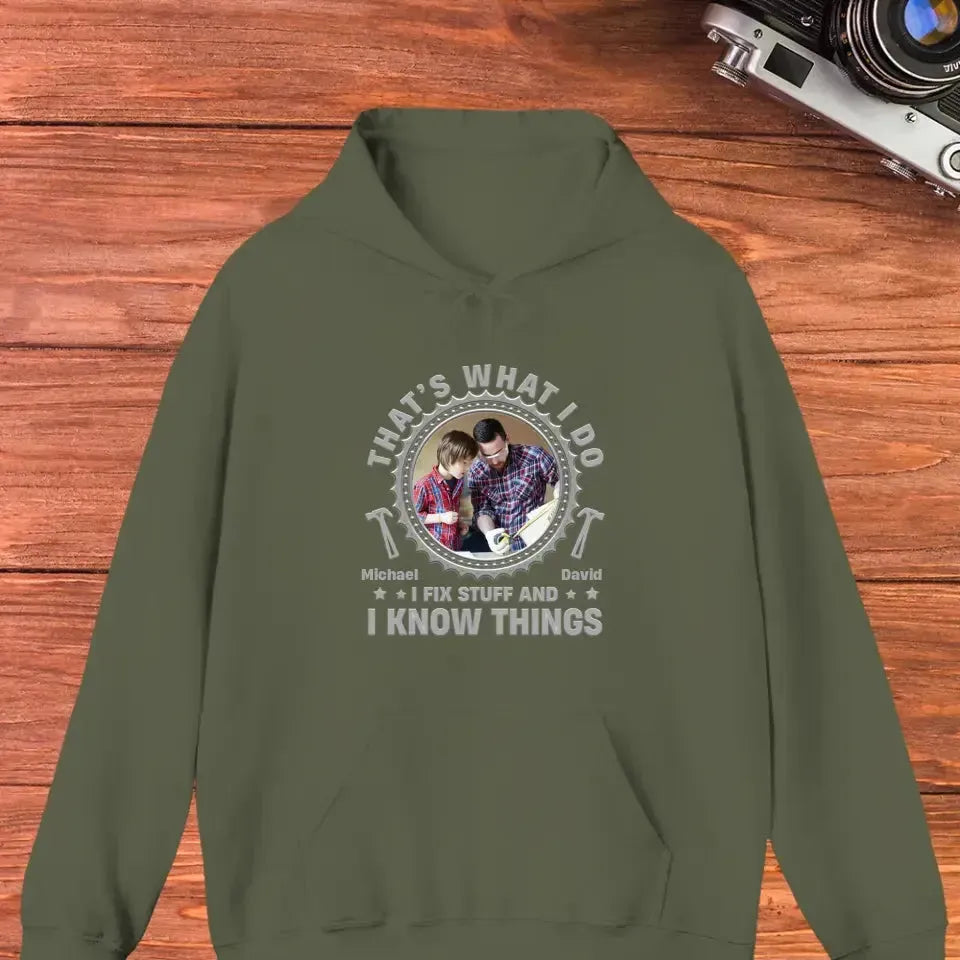 I Fix Stuff - Personalized Gifts For Dad - Unisex Sweater