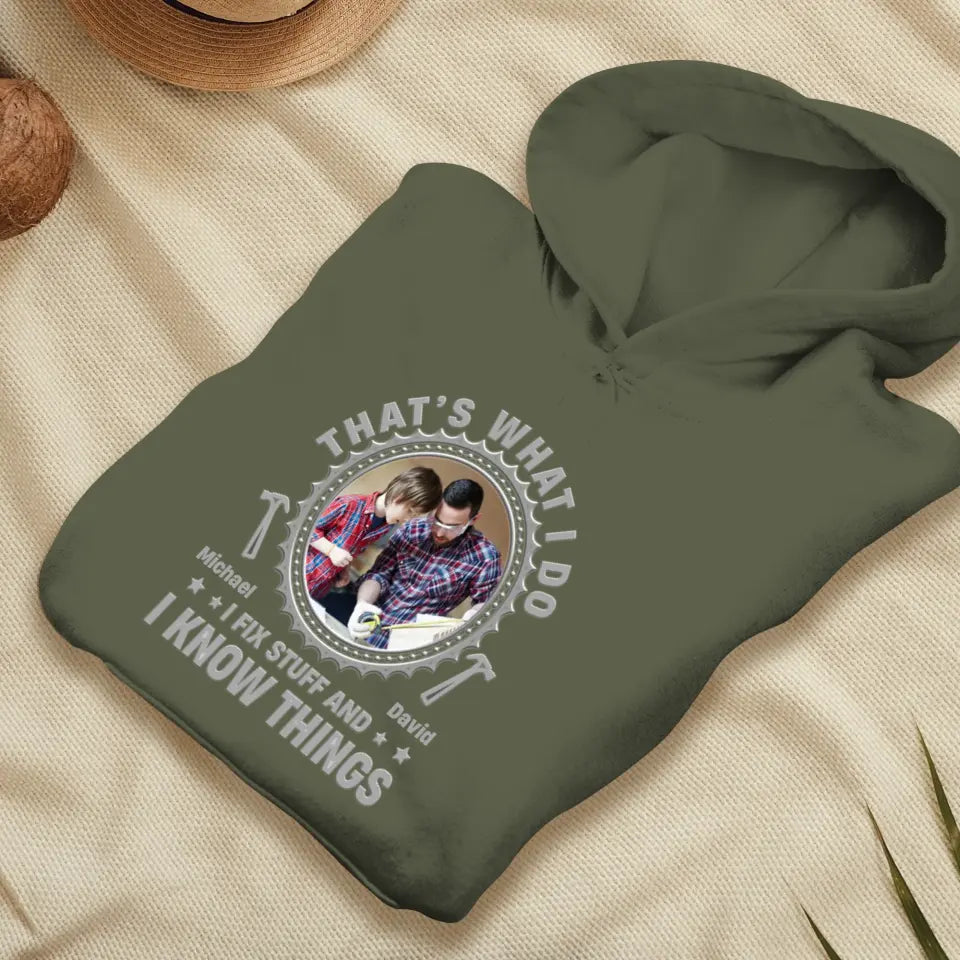 I Fix Stuff - Personalized Gifts For Dad - Unisex Sweater