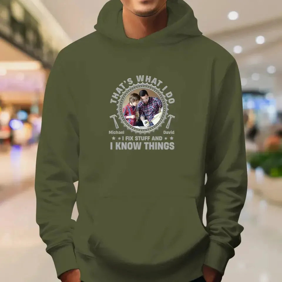 I Fix Stuff - Personalized Gifts For Dad - Unisex Sweater