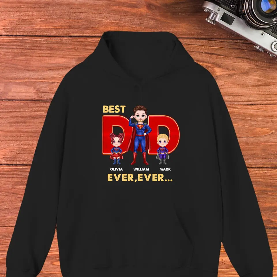 Best Dad Ever Ever - Custom Name - Personalized Gifts For Dad - Sweater