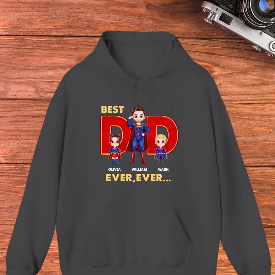 Best Dad Ever Ever - Custom Name - Personalized Gifts For Dad - Sweater