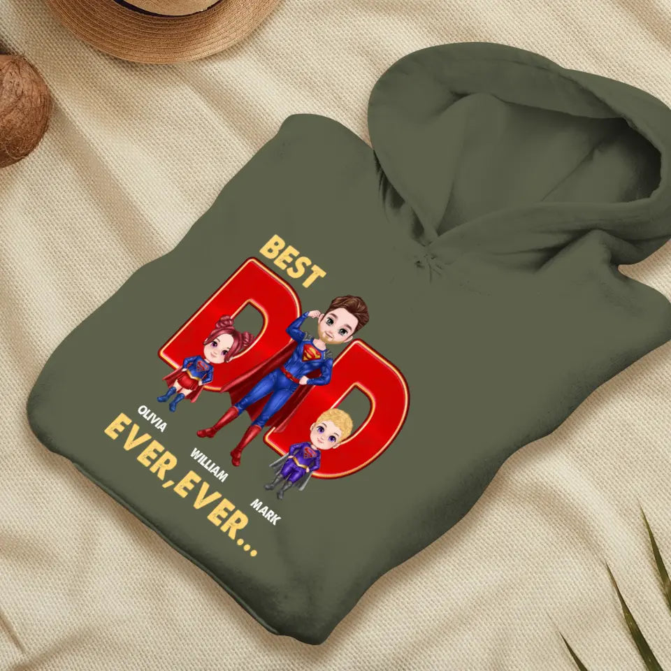 Best Dad Ever Ever - Custom Name - Personalized Gifts For Dad - Sweater