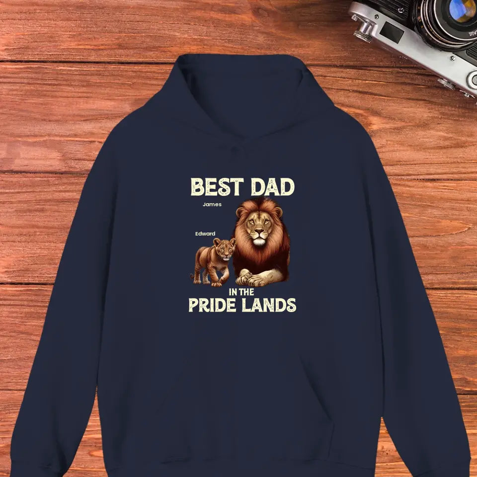 Best Dad In Pride Lands - Custom Name - Personalized Gifts For Dad - Sweater