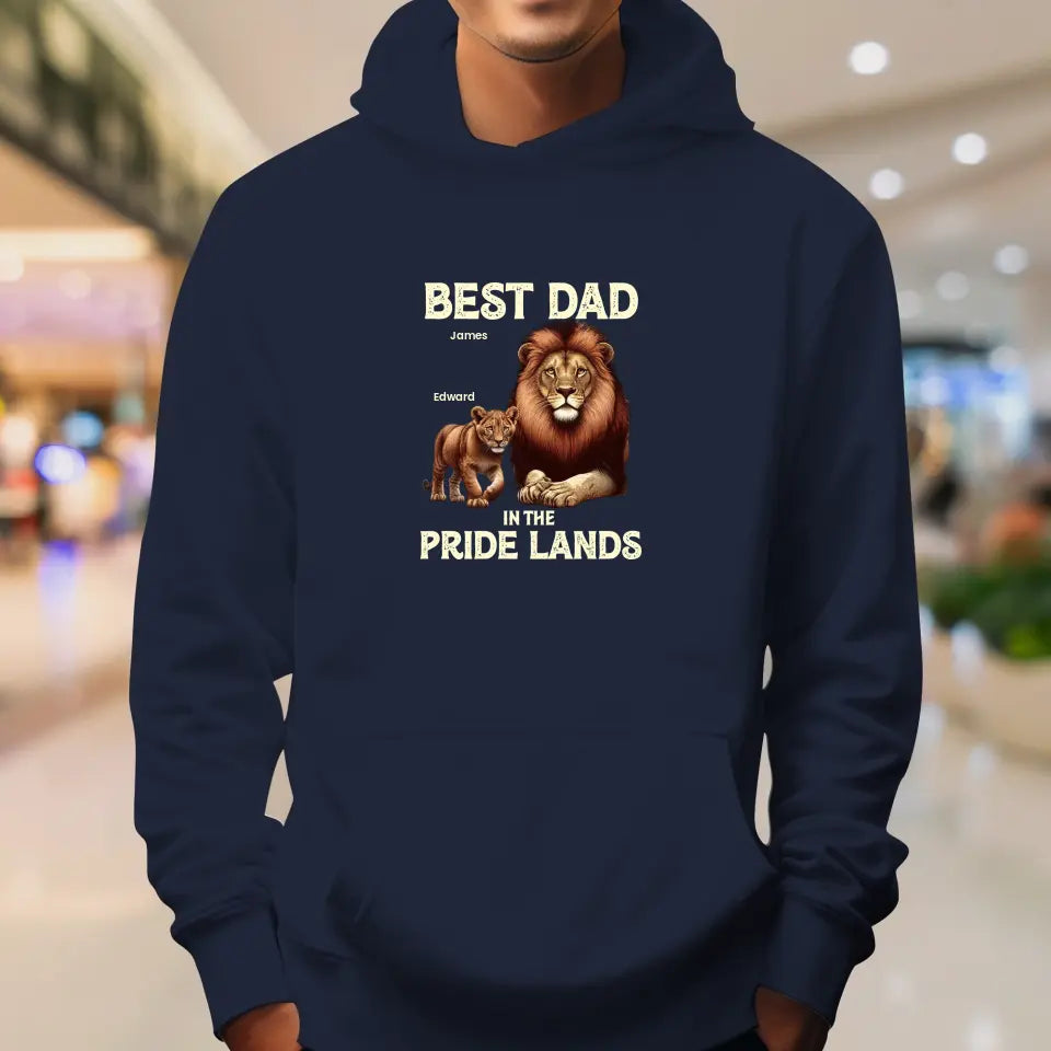 Best Dad In Pride Lands - Custom Name - Personalized Gifts For Dad - Sweater