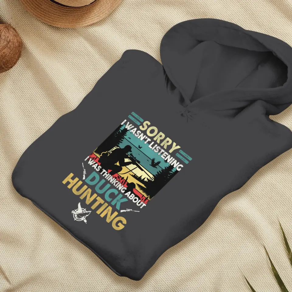 Sorry I Wasn't Listening - Custom Animal - Personalized Gifts For Grandpa - Unisex Hoodie