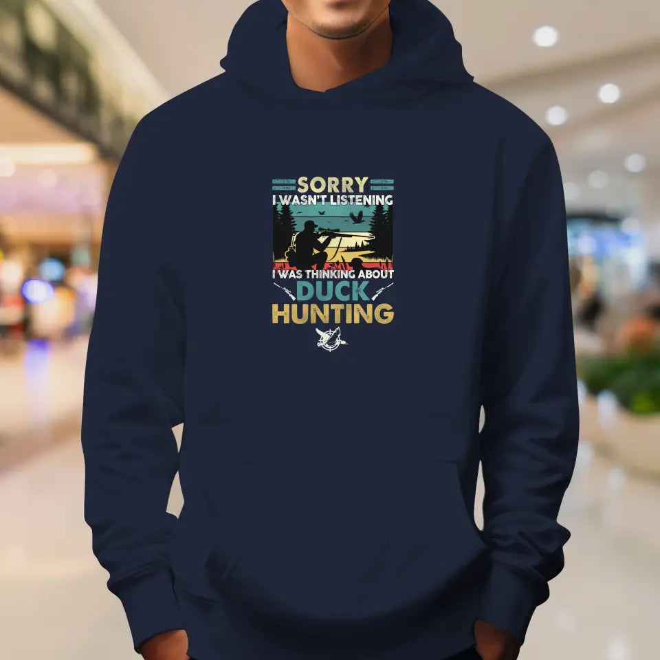 Sorry I Wasn't Listening - Custom Animal - Personalized Gifts For Grandpa - Unisex Hoodie