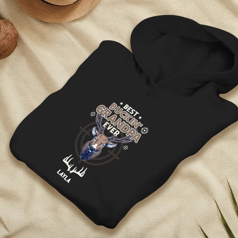 Best Bucking' Grandpa Ever - Personalized Gifts For Grandpa - Unisex Sweater