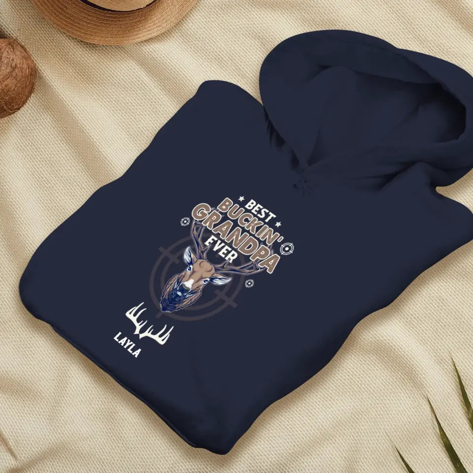 Best Bucking' Grandpa Ever - Personalized Gifts For Grandpa - Unisex Sweater