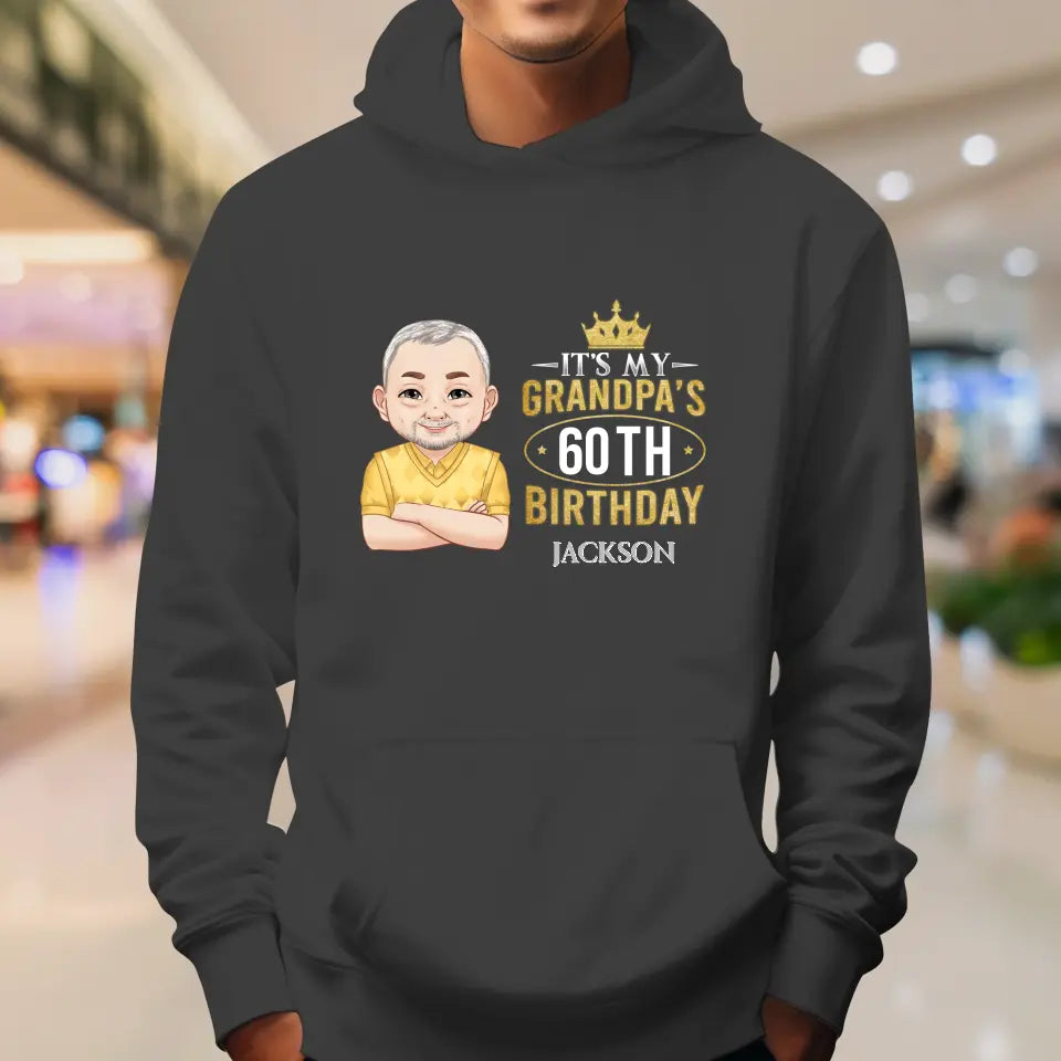 It's My Grandpa's Birthday - Personalized Gifts For Grandpa - Unisex T-shirt