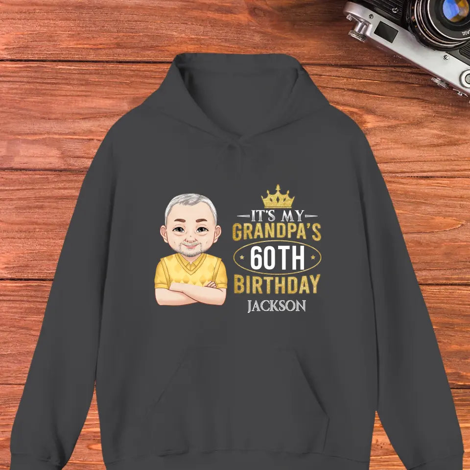 It's My Grandpa's Birthday - Personalized Gifts For Grandpa - Unisex Hoodie