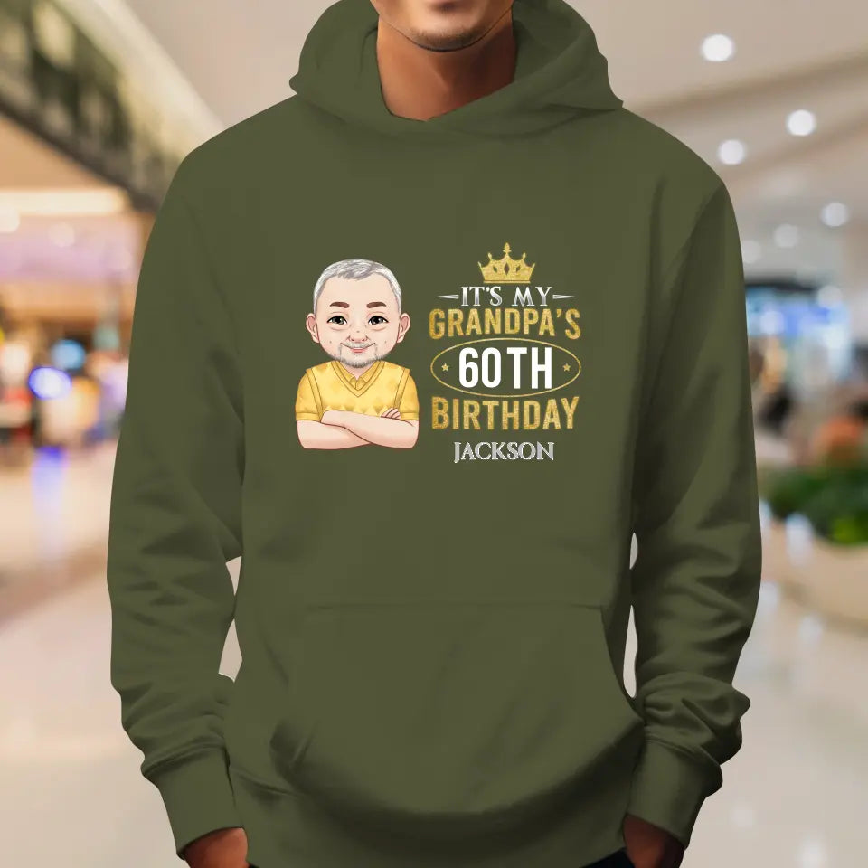 It's My Grandpa's Birthday - Personalized Gifts For Grandpa - Unisex T-shirt