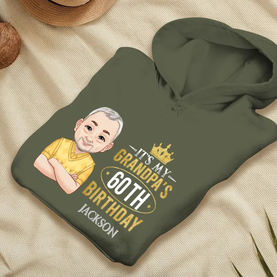 It's My Grandpa's Birthday - Personalized Gifts For Grandpa - Unisex Hoodie