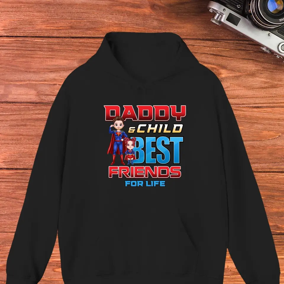 Daddy And Child - Custom Character - Personalized Gifts For Dad - Sweater