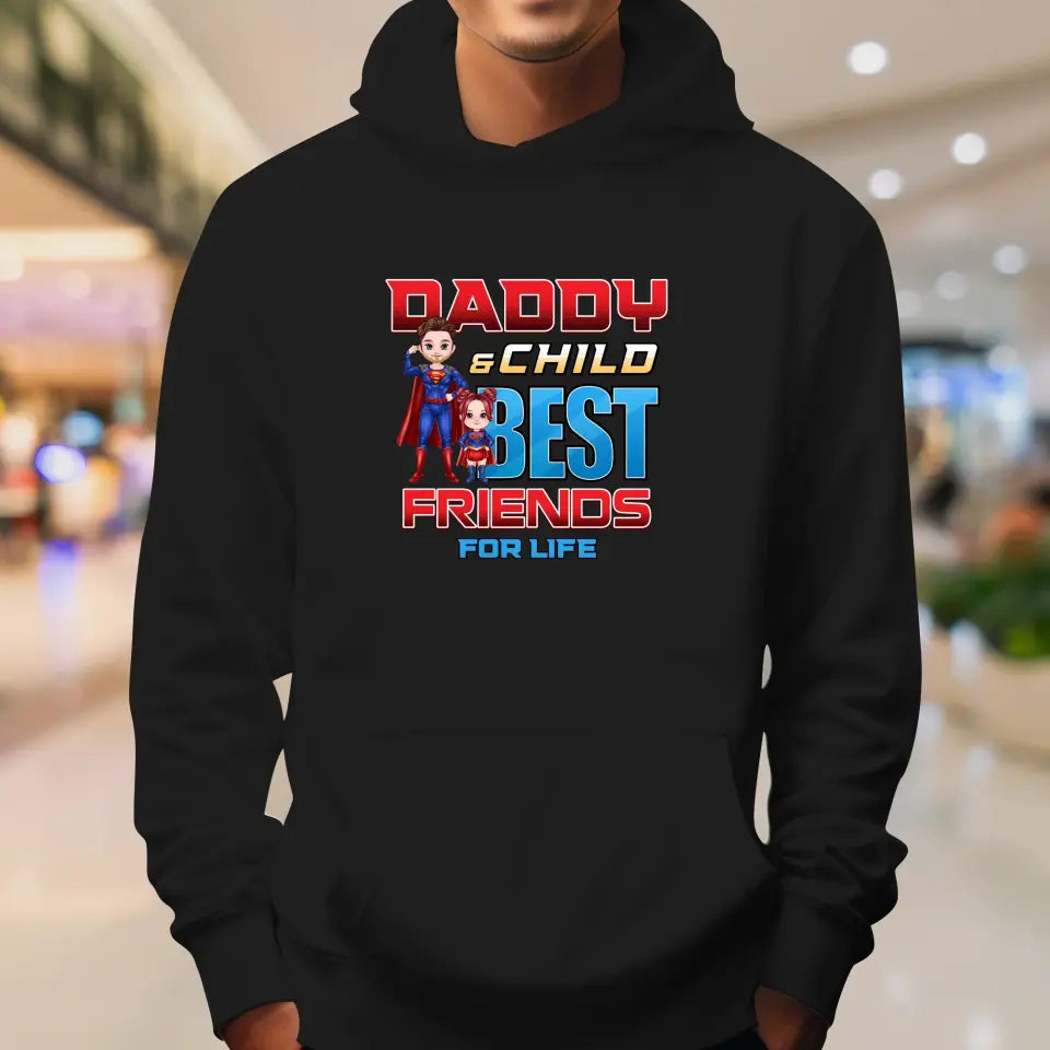 Daddy And Child - Custom Character - Personalized Gifts For Dad - Sweater