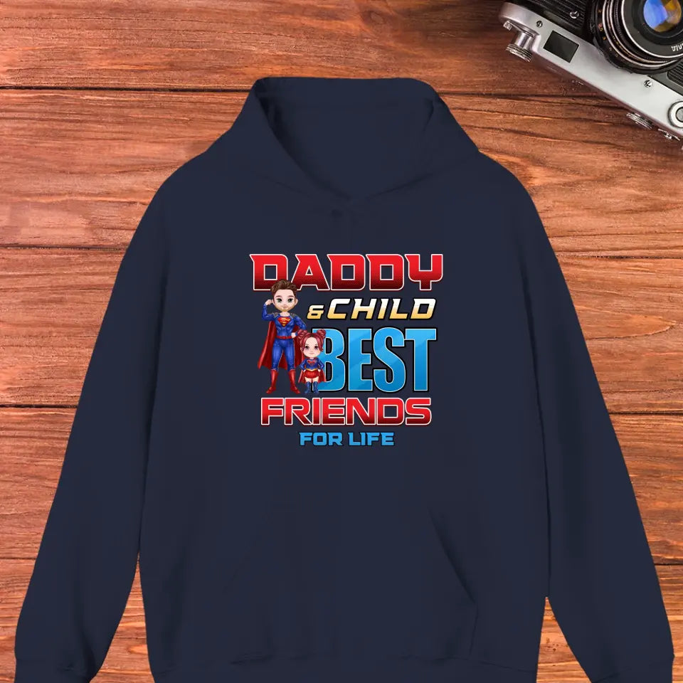 Daddy And Child - Custom Character - Personalized Gifts For Dad - Sweater