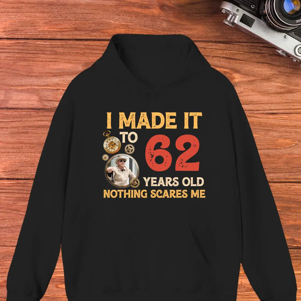 Nothing Scares Me - Personalized Gifts For Grandpa - Unisex Hoodie