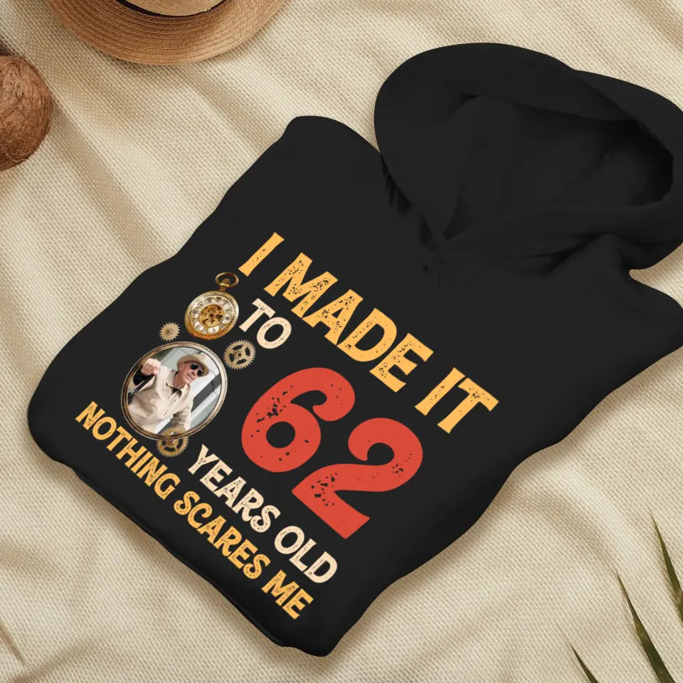 Nothing Scares Me - Personalized Gifts For Grandpa - Unisex Hoodie