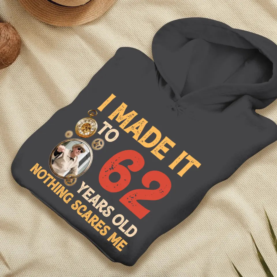 Nothing Scares Me - Personalized Gifts For Grandpa - Unisex Hoodie