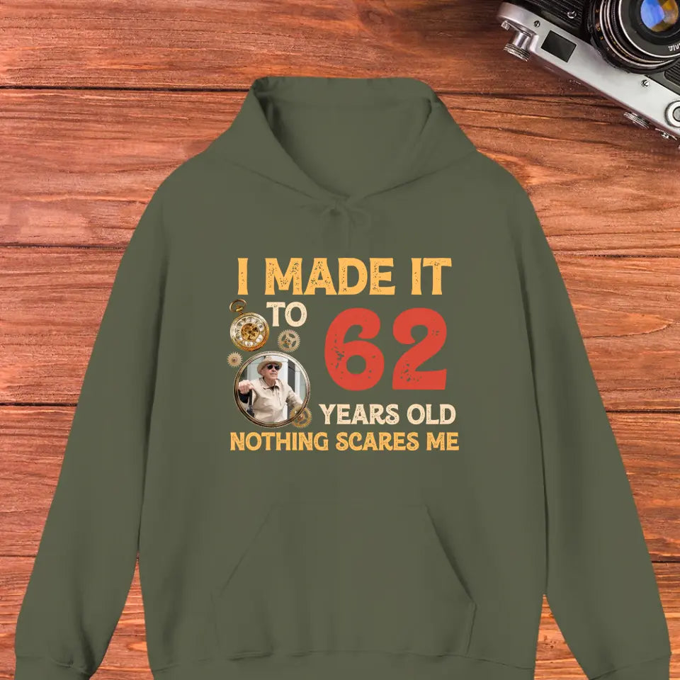 Nothing Scares Me - Personalized Gifts For Grandpa - Unisex Hoodie