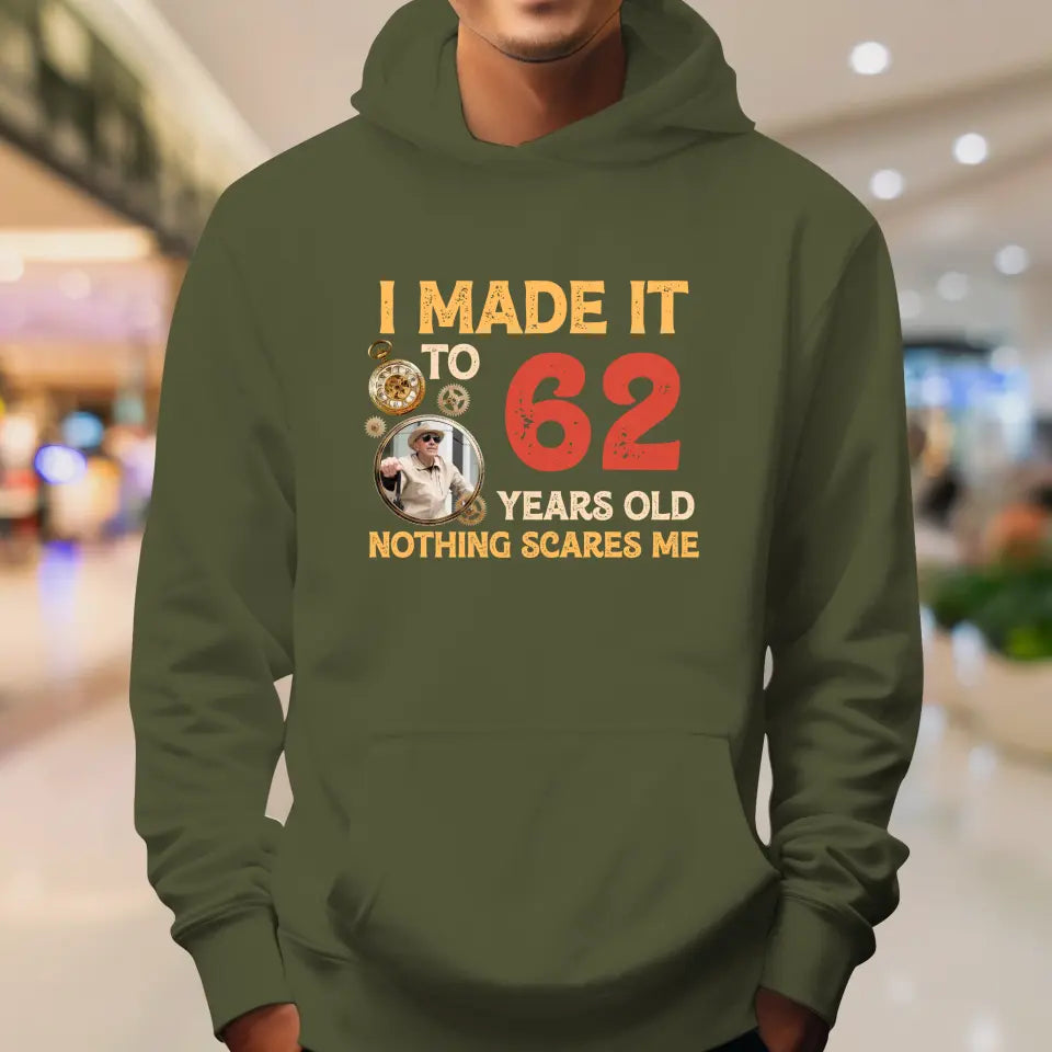 Nothing Scares Me - Personalized Gifts For Grandpa - Unisex Hoodie