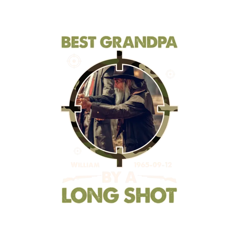 Best Grandpa By A Long Shot - Custom Photo - Personalized Gifts For Grandpa - Hoodie