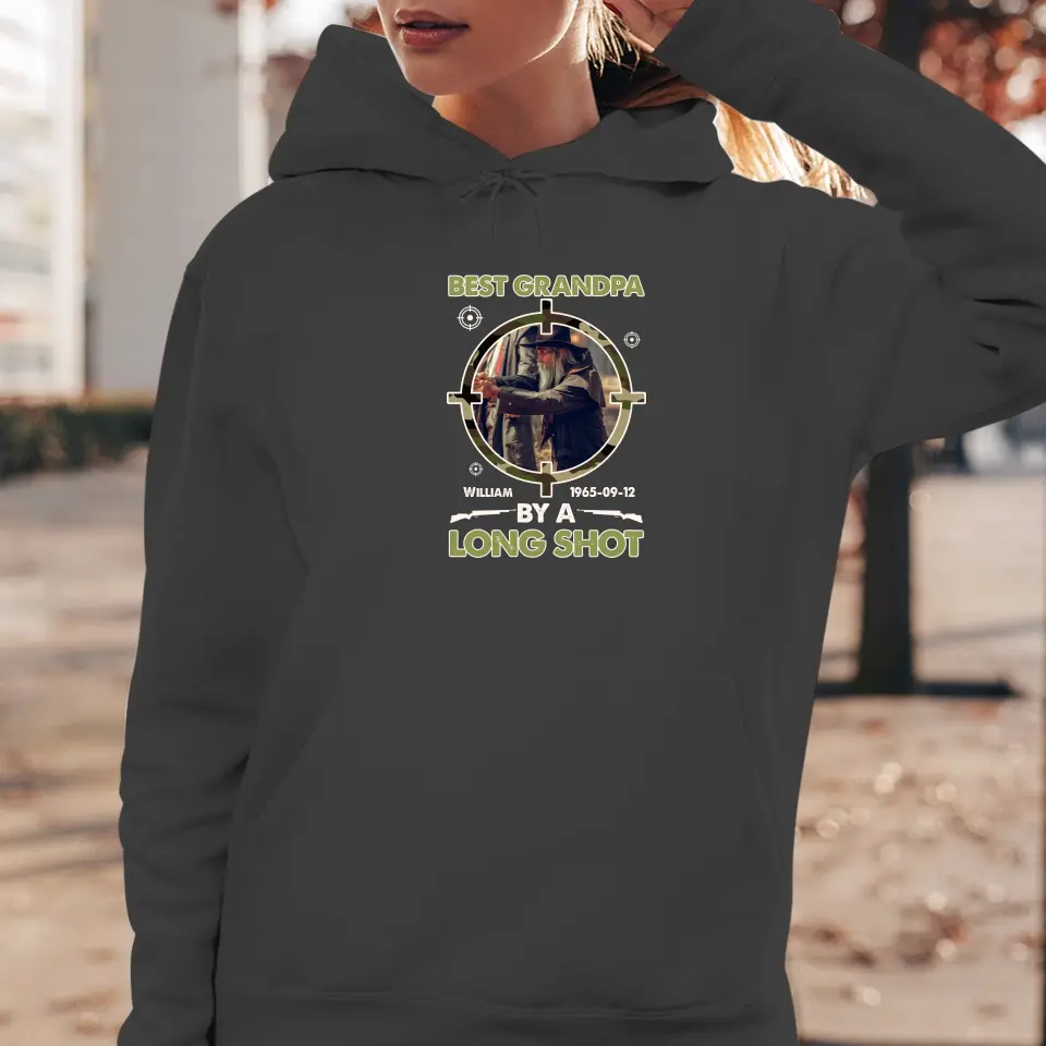 Best Grandpa By A Long Shot - Custom Photo - Personalized Gifts For Grandpa - Sweater