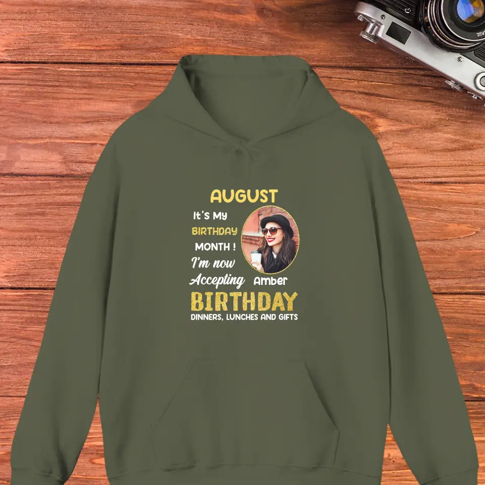 It's My Birthday Month - Custom Photo - Personalized Gifts For Her -  Sweater