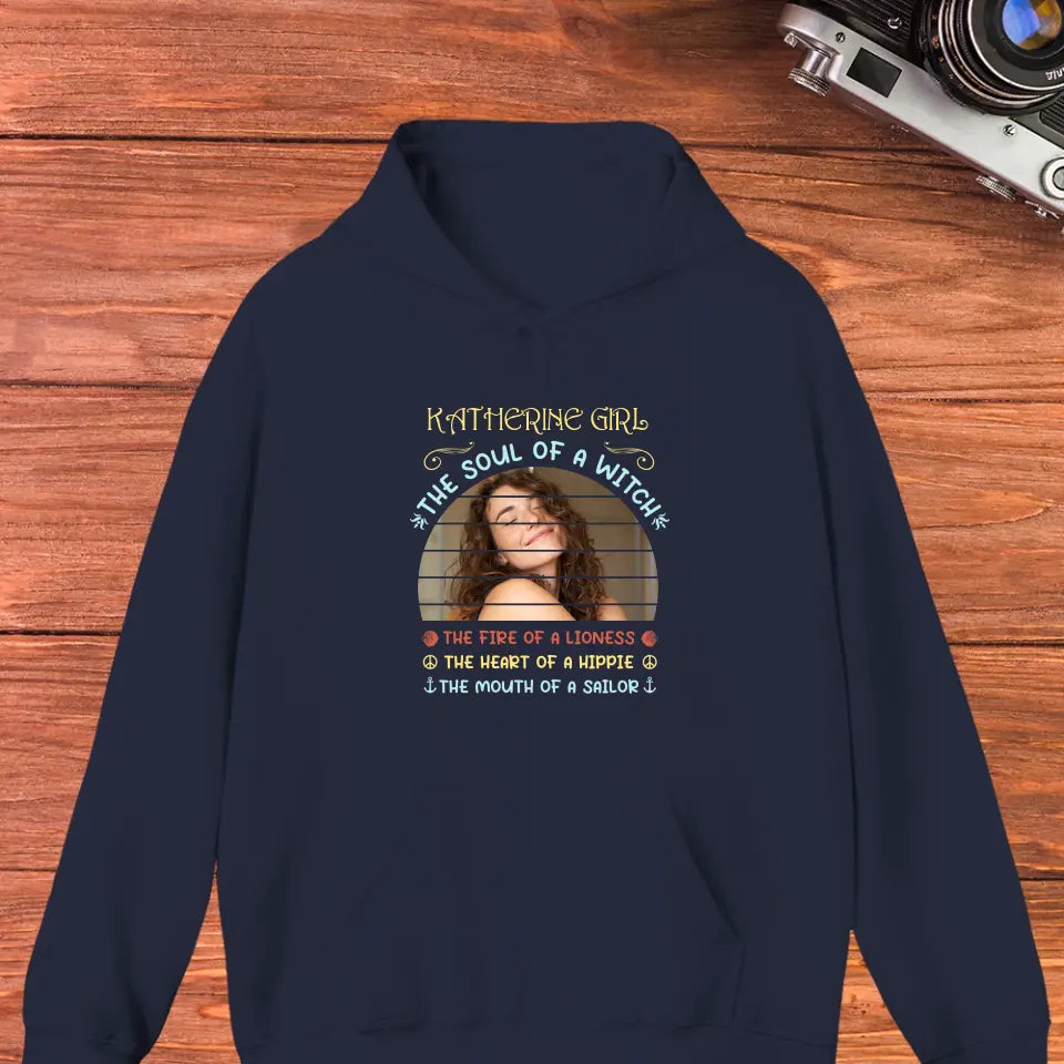 Gemini Girl - Custom Photo - Personalized Gifts For Her - Hoodie