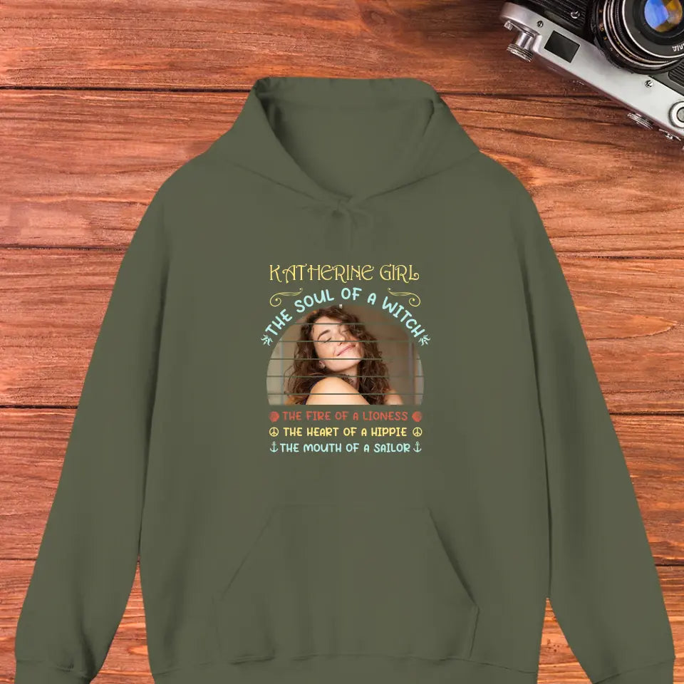 Gemini Girl - Custom Photo - Personalized Gifts For Her - Hoodie