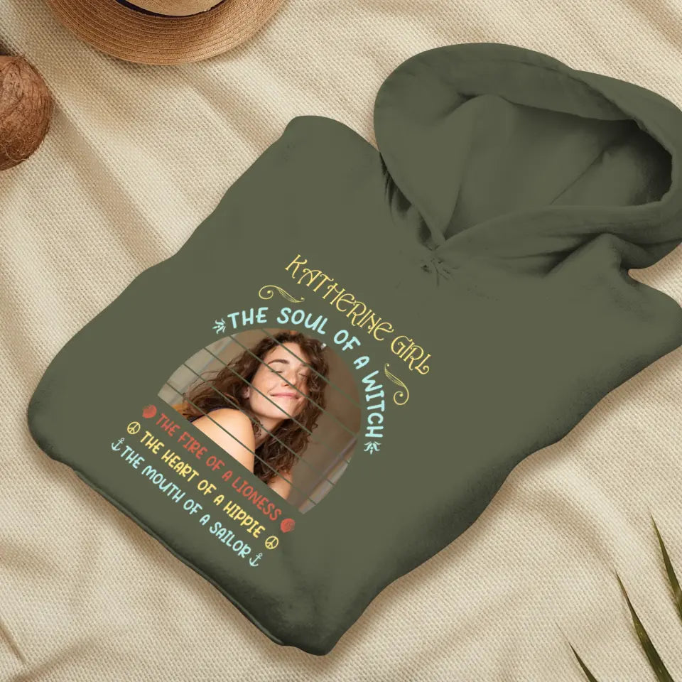 Gemini Girl - Custom Photo - Personalized Gifts For Her - Hoodie