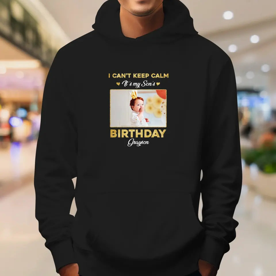 It's My Son's Birthday - Custom Photo - Personalized Gifts For Son - Sweater