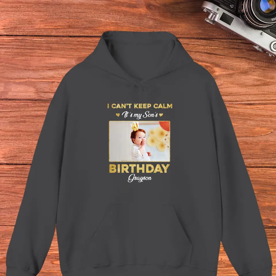 It's My Son's Birthday - Custom Photo - Personalized Gifts For Son - Sweater