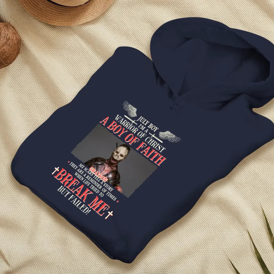 Warrior Of Christ - Custom Photo - Personalized Gifts For Him -  Sweater