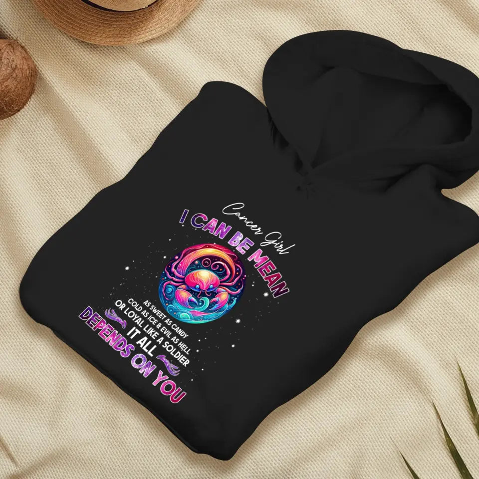 Depends On You - Custom Zodiac - Personalized Gifts For Her - Hoodie