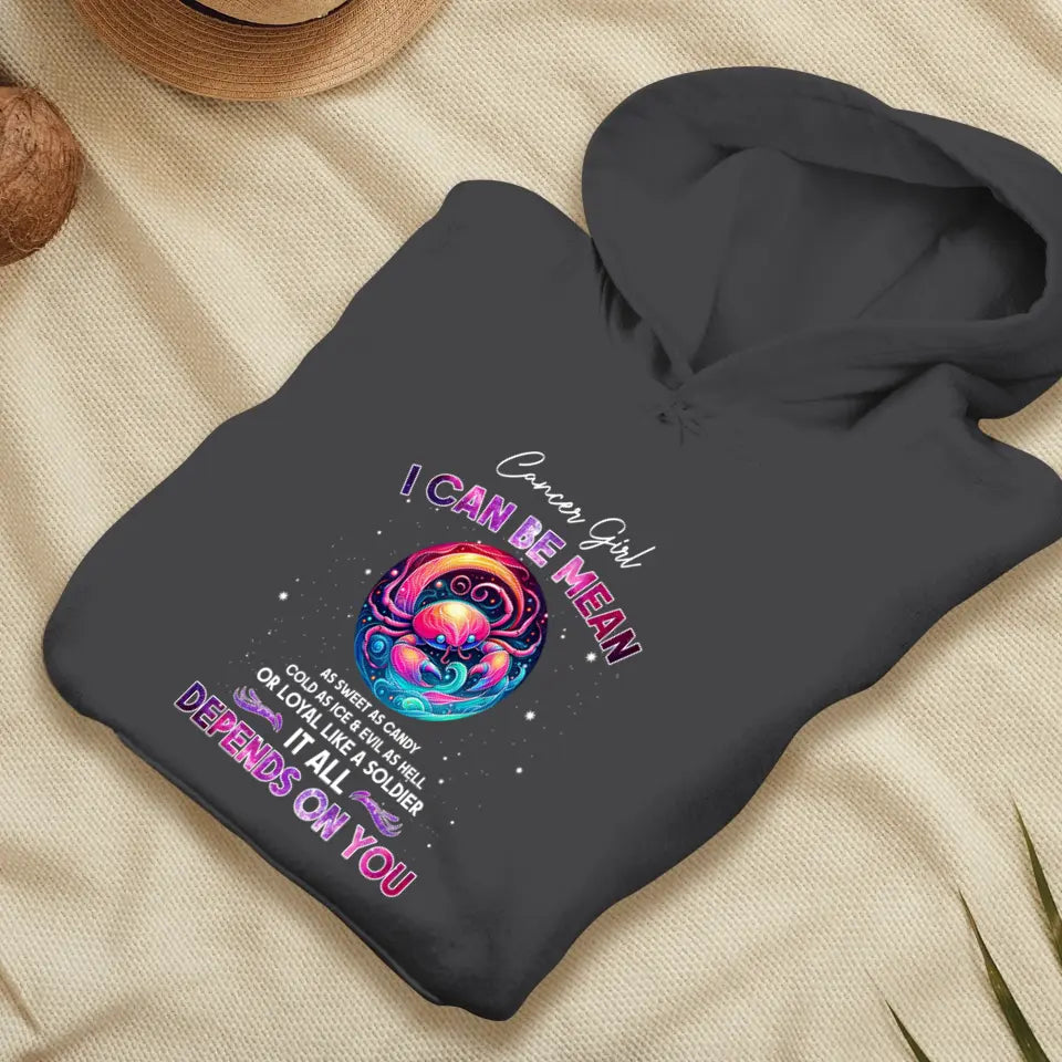 Depends On You - Custom Zodiac - Personalized Gifts For Her - Hoodie