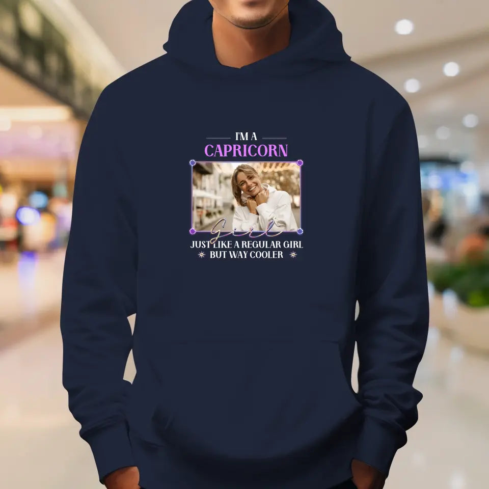 Vintage Zodiac - Custom Photo - Personalized Gifts For Her - Hoodie