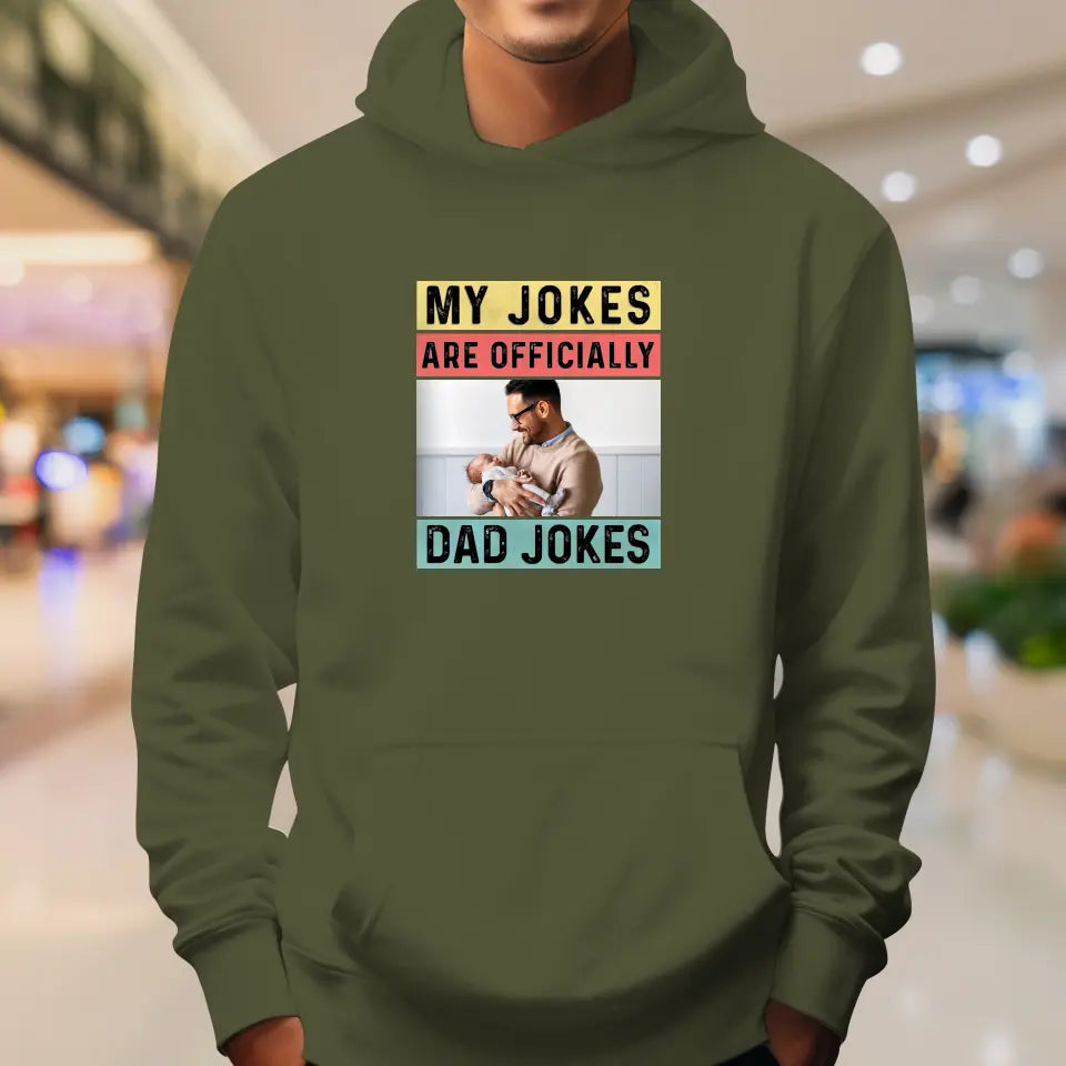 Dad Jokes - Custom Photo - Personalized Gifts For Dad - Sweater