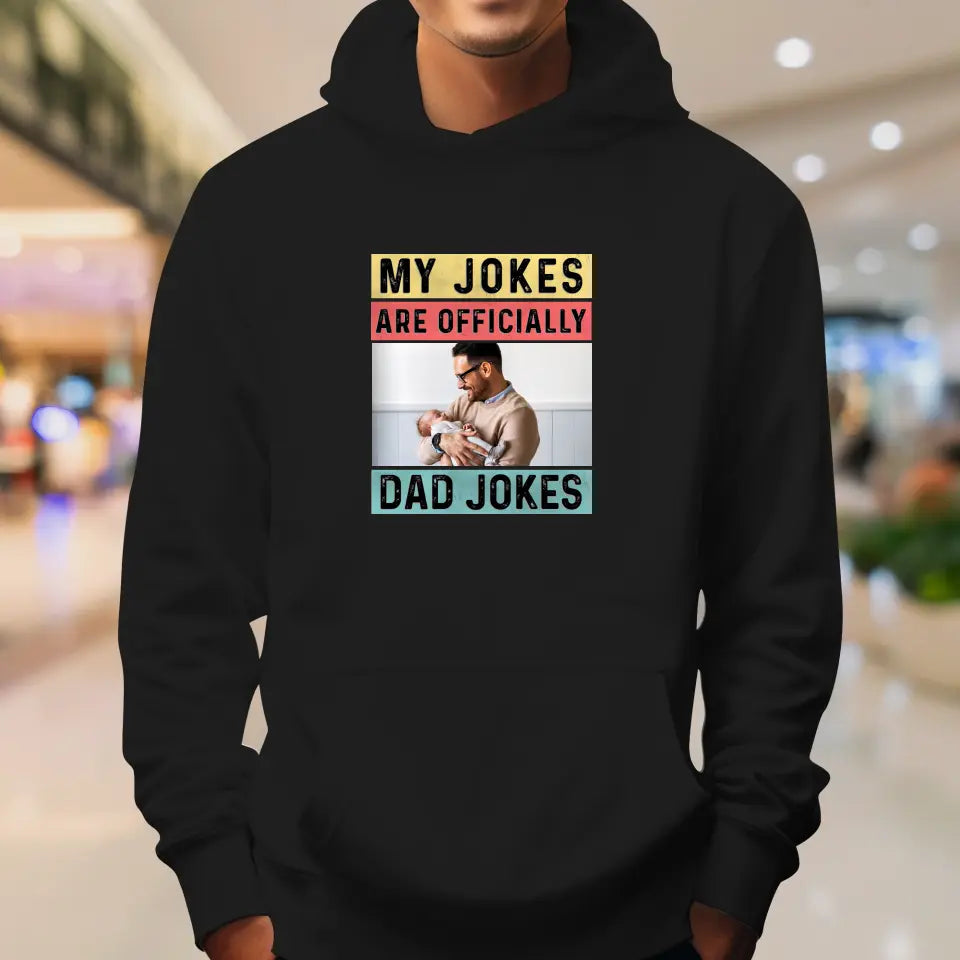 Dad Jokes - Custom Photo - Personalized Gifts For Dad - Hoodie