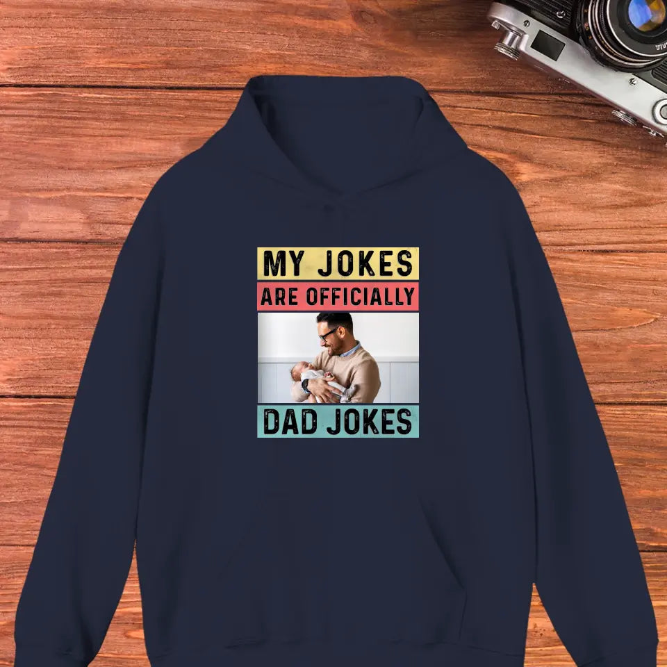 Dad Jokes - Custom Photo - Personalized Gifts For Dad - Hoodie