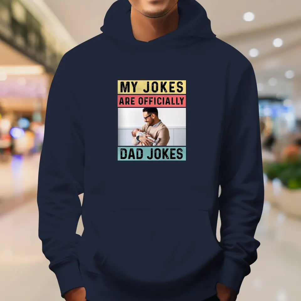 Dad Jokes - Custom Photo - Personalized Gifts For Dad - Hoodie