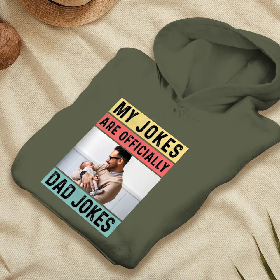 Dad Jokes - Custom Photo - Personalized Gifts For Dad - Hoodie