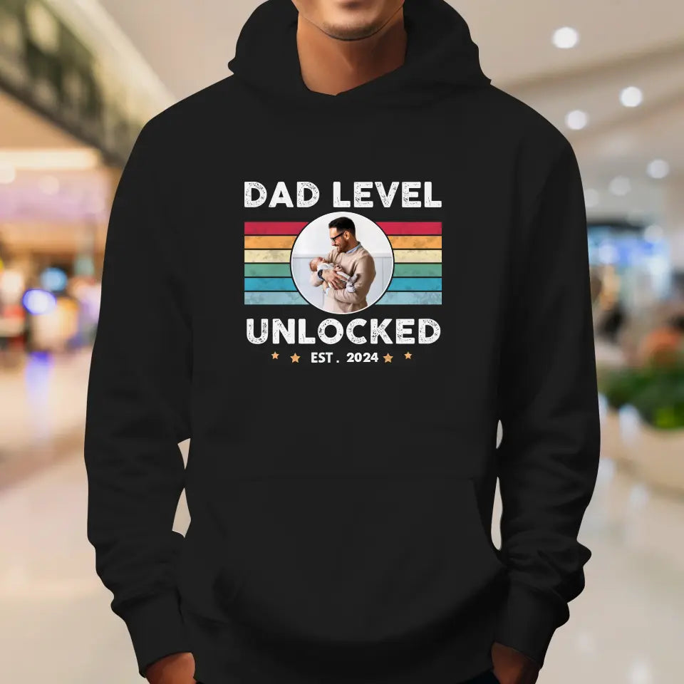 Dad Level Unlocked - Custom Year - Personalized Gifts For Dad - Hoodie·