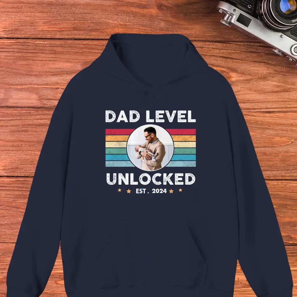 Dad Level Unlocked - Custom Year - Personalized Gifts For Dad - Hoodie·